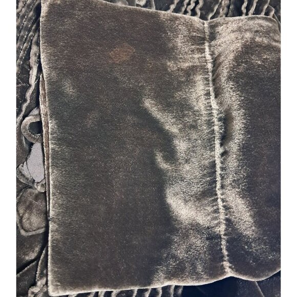 Soft Surroundings Velvet Top Womens Size L Boho Ruffled Tunic - Picture 14 of 14